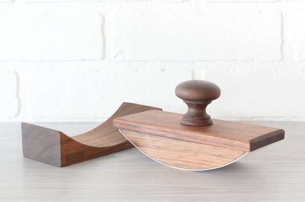 Deluxe Rocker Blotter – Walnut