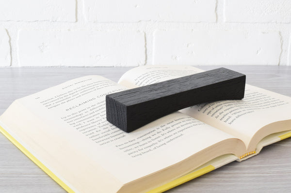 Curiously Heavy Book Weight – Smoldered Black