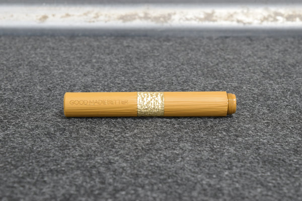 Prototype Popstop Mini Fountain Pen – Mustard with Brass