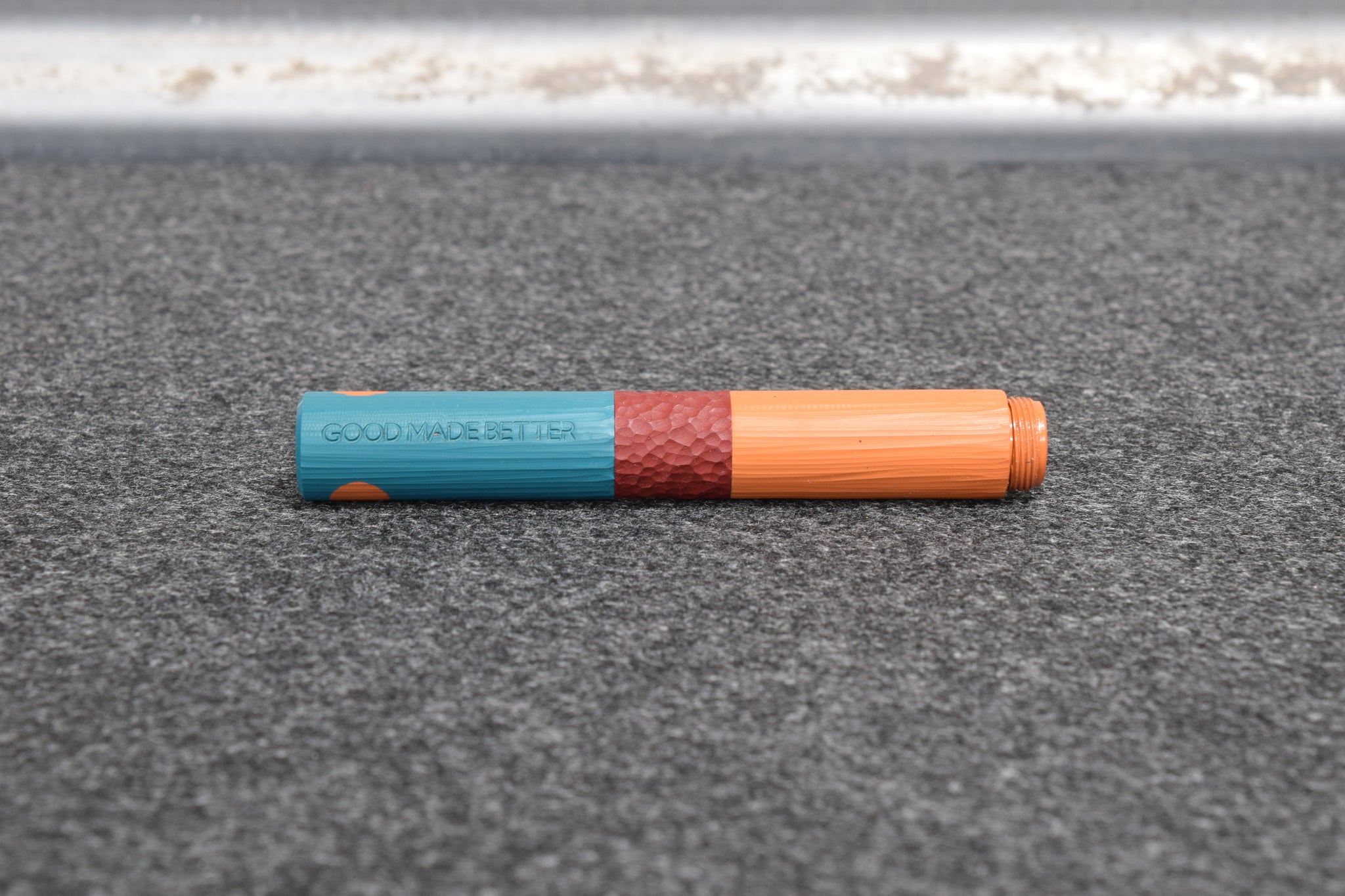 Prototype Popstop Mini Fountain Pen – Teal/Red/Orange