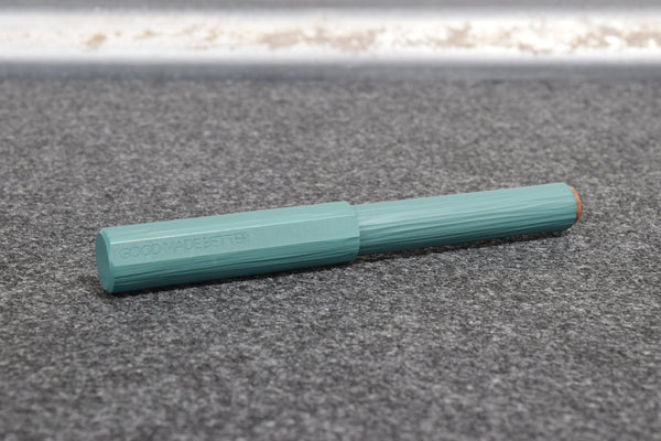 Muse Fountain Pen – Green with Micarta Accents