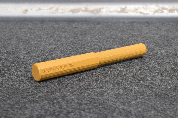 Muse Fountain Pen – Mustard with Micarta Accents
