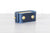 A navy Nomad Book Weight shown in the closed position, set on a gray tabletop with white background.