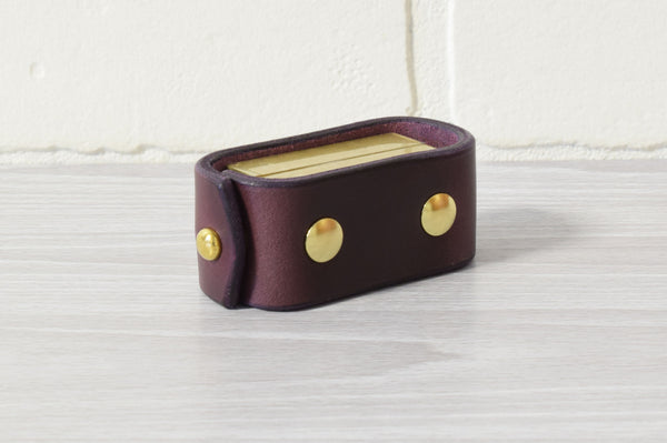 Nomad Book Weight –  Eggplant/Brass