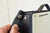 writewell strap detail showin the quick release loxx fasteners for the shoulder strap